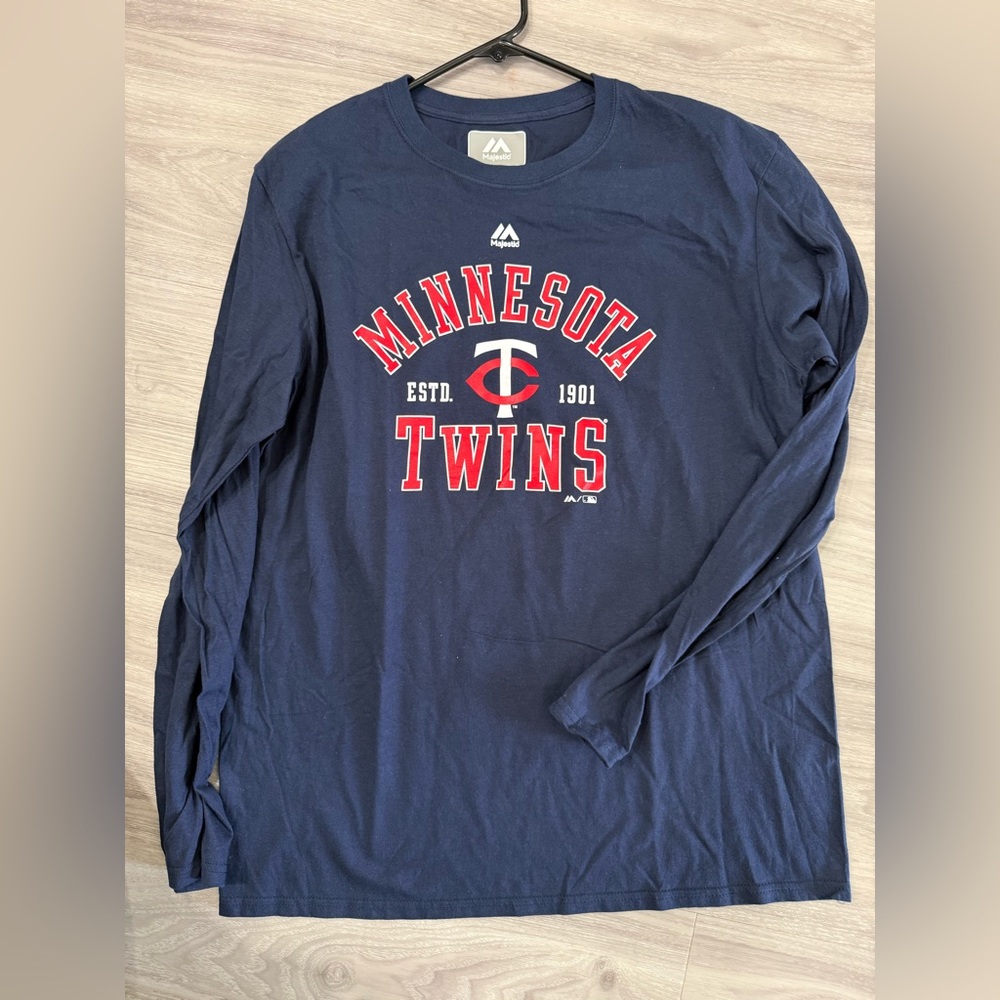 Men's Navy Minnesota Twins Team Heart & Soul Long Sleeve T-Shirt